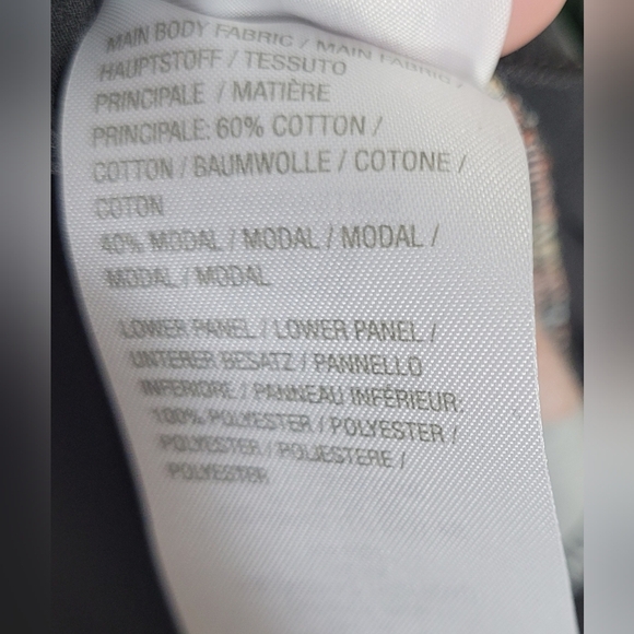 LOGO by Lori Goldstein Flowy Ruffle Top Shirt Blouse Olive Green Size M - Picture 6 of 6